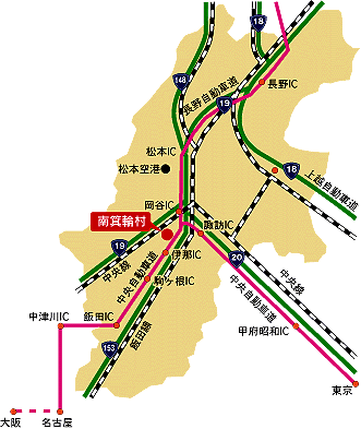 交通のご案内地図