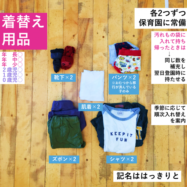 着替え用品
