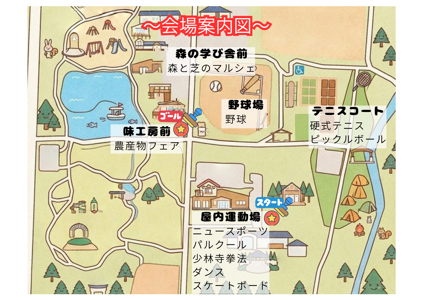 まっくんスポーツフェス 会場図
